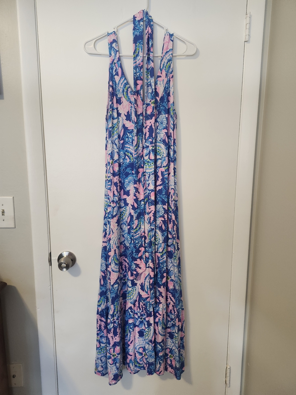 Lilly Pulitzer Madsen Midi Dress In Blue Tang Sittin Pretty